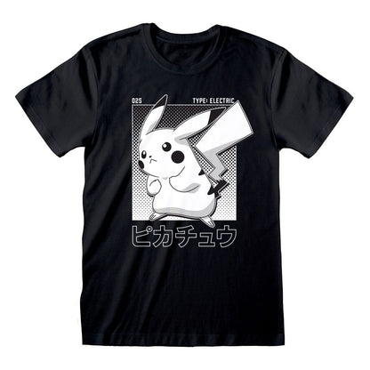 Pokemon T-Shirt Halftone Pikachu Size M T-shirts