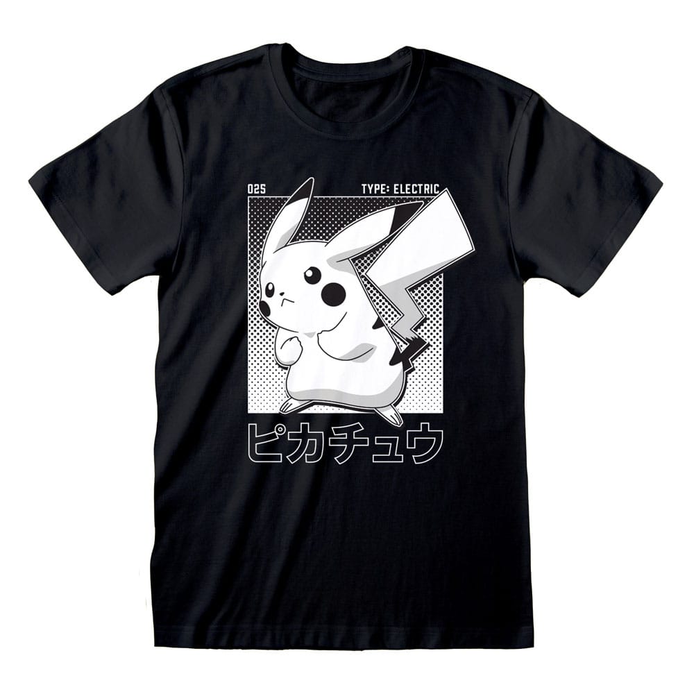 Pokemon T-Shirt Halftone Pikachu Size M T-shirts