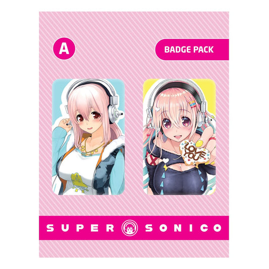 Super Sonico Pin Badges 2-Pack Set A Pins & Brooches