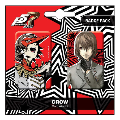 Persona 5 Royal Pin Badges 2-Pack Crow / Goro Akechi Pins & Brooches