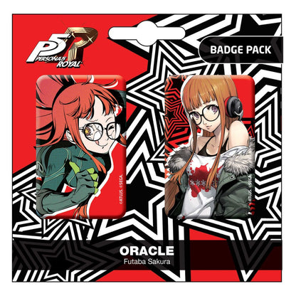 Persona 5 Royal Pin Badges 2-Pack Oracle / Futaba Sakura Badges