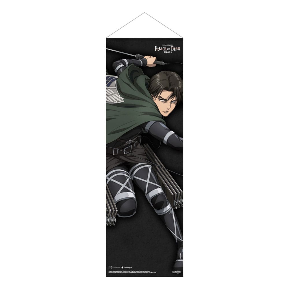 Attack on Titan Slim Wallscroll Levi 30 x 90 cm Posters & Wallscrolls