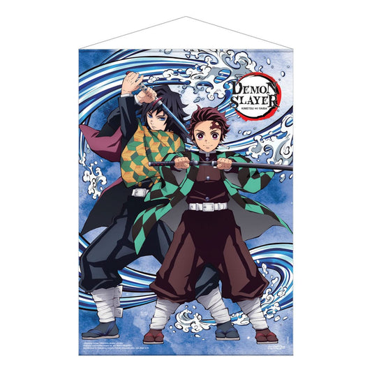Demon Slayer: Kimetsu no Yaiba Wallscroll Tanjiro Kamado and Giyu Tomioka Water Breathing 50 x 70 cm Posters &