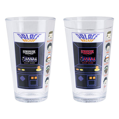 Stranger Things Drinking glass with thermo effect Arcade 400 ml