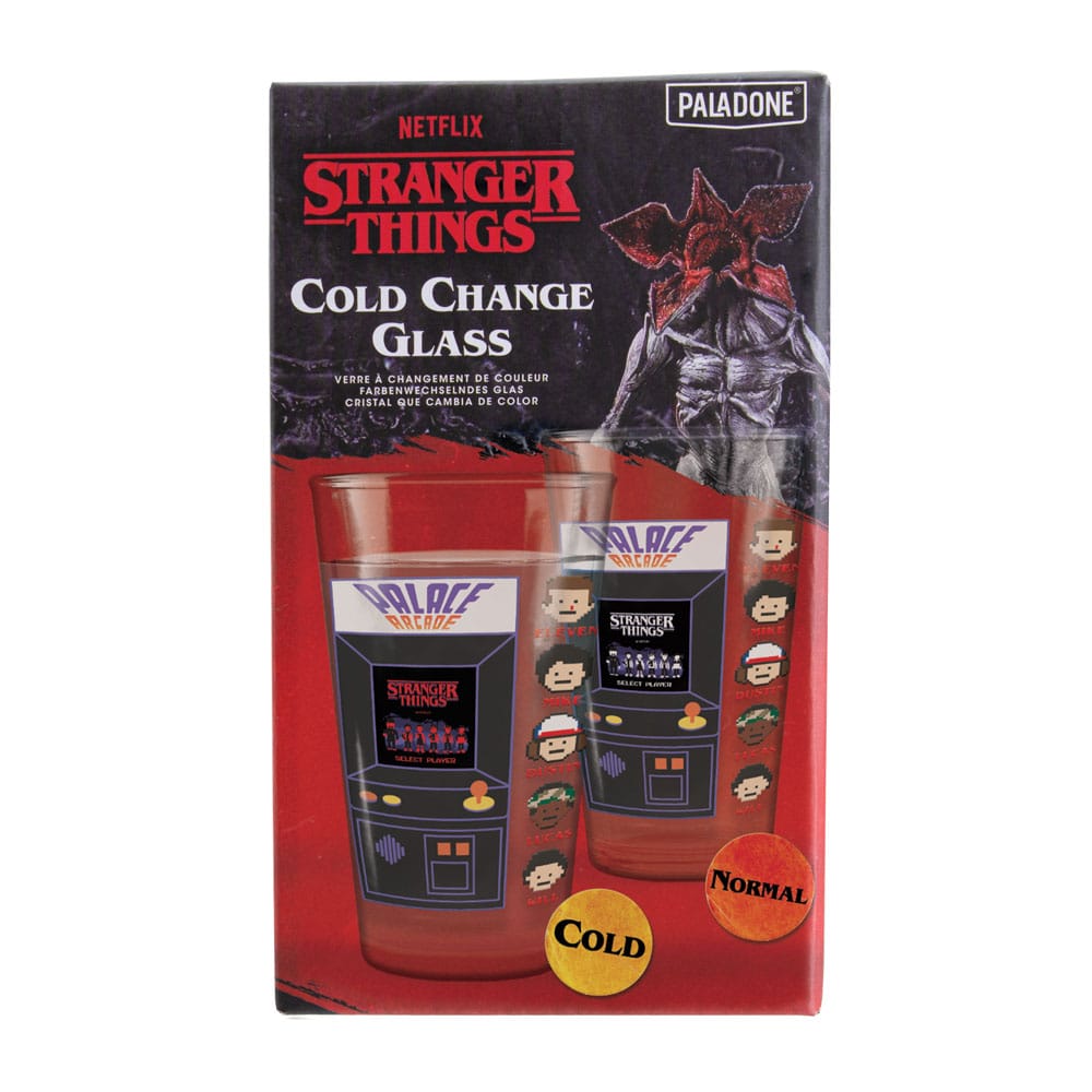 Stranger Things Drinking glass with thermo effect Arcade 400 ml Glasses & Coasters
