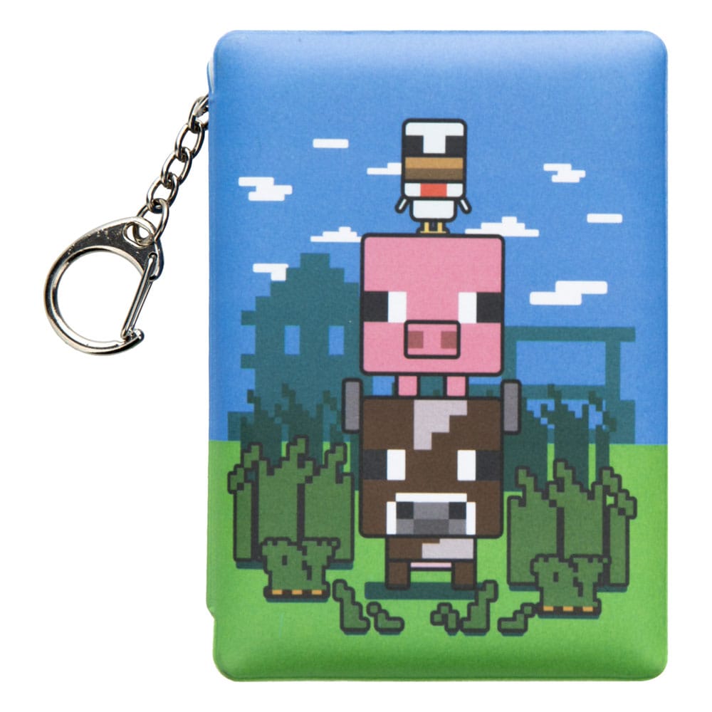 Minecraft Keychain Puffy Notepad Keyrings
