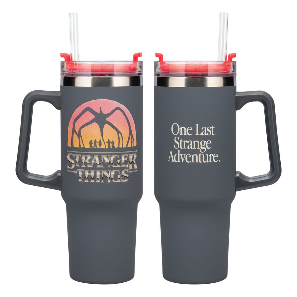 Stranger Things 5 Drinking cup with straw 900 ml Cups & Mugs