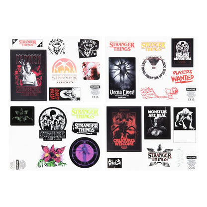 Stranger Things 5 Gadget Decals Glow in the Dark Album & stickers