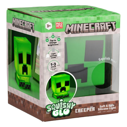 Minecraft Squishy Glo Silicon Light Creeper 15 cm