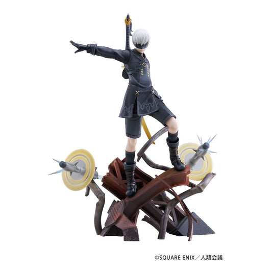 NieR:Automata Ver1.1a PVC Statue 1/7 YoRHa No. 9 Type S Covering Fire 31 cm Statues