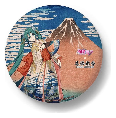 Hatsune Miku x Katsushika Hokusai iXima Large Pinback Button Fine Wind, Clear Morning (5)