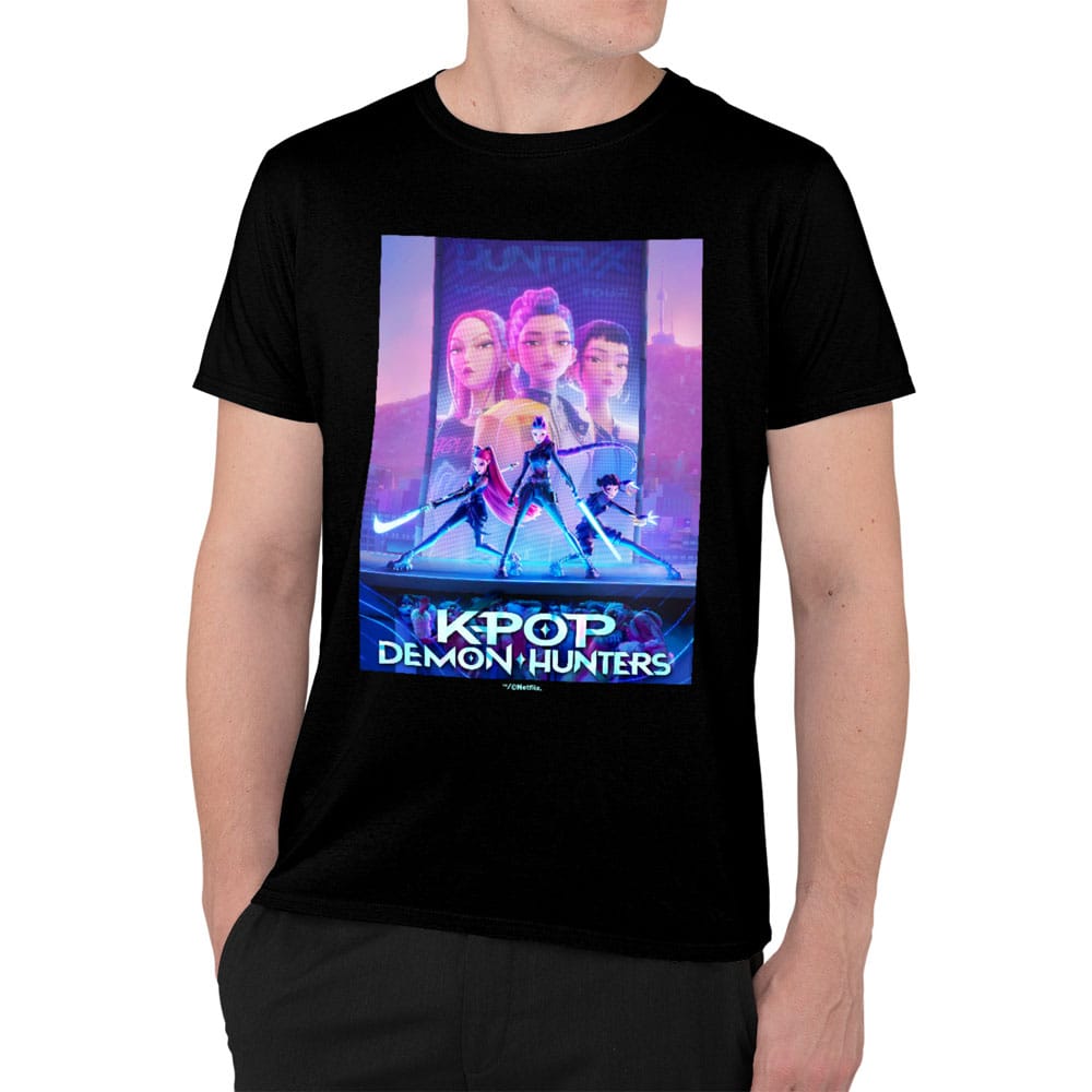 KPop Demon Hunters T-Shirt Movie Key Art Size S