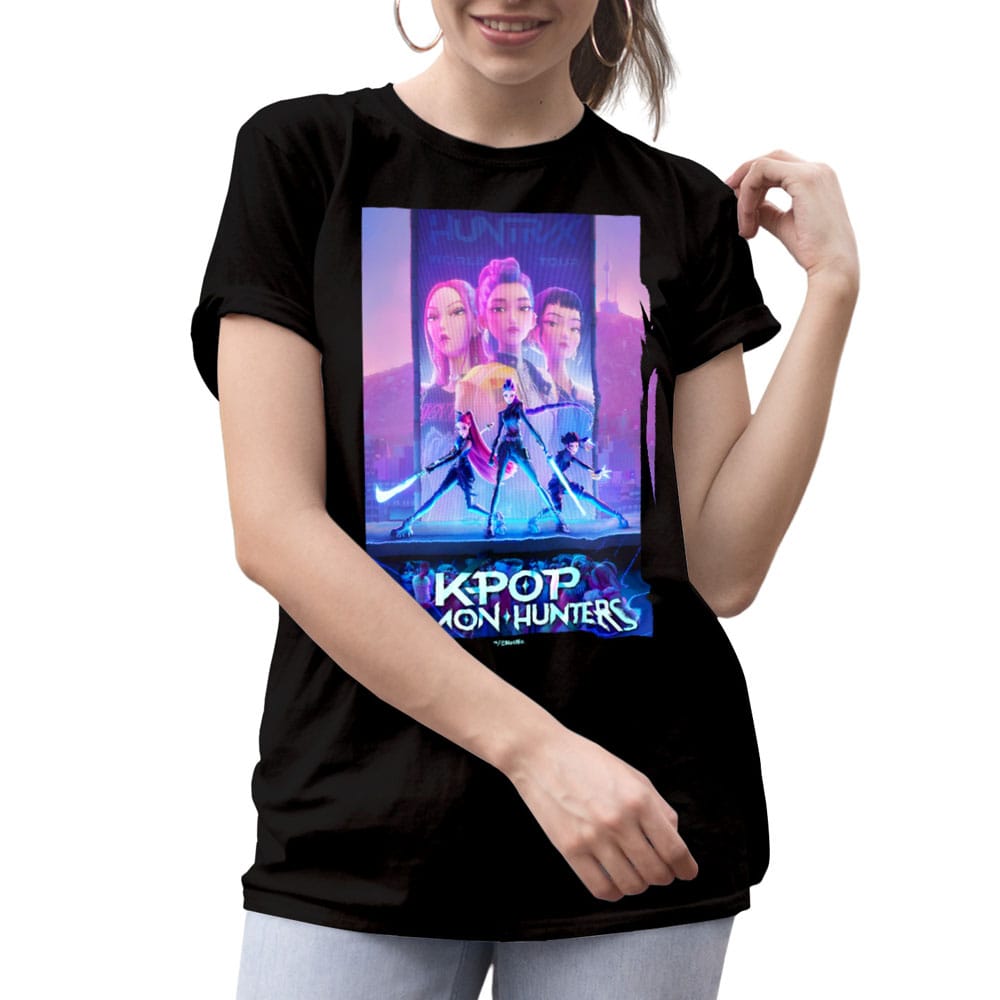 KPop Demon Hunters T-Shirt Movie Key Art Size S