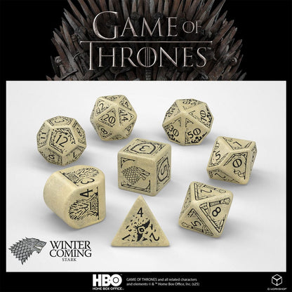 Game of Thrones Dice Set Stark (8)