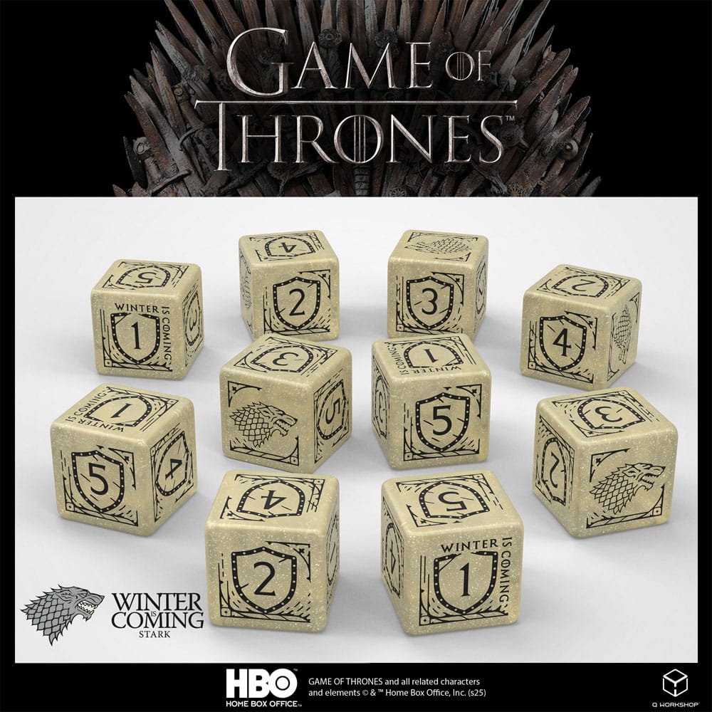 Game of Thrones Dice Set Stark 10xD6 (10)