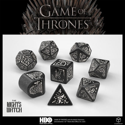Game of Thrones Dice Set Night's Watch (8)