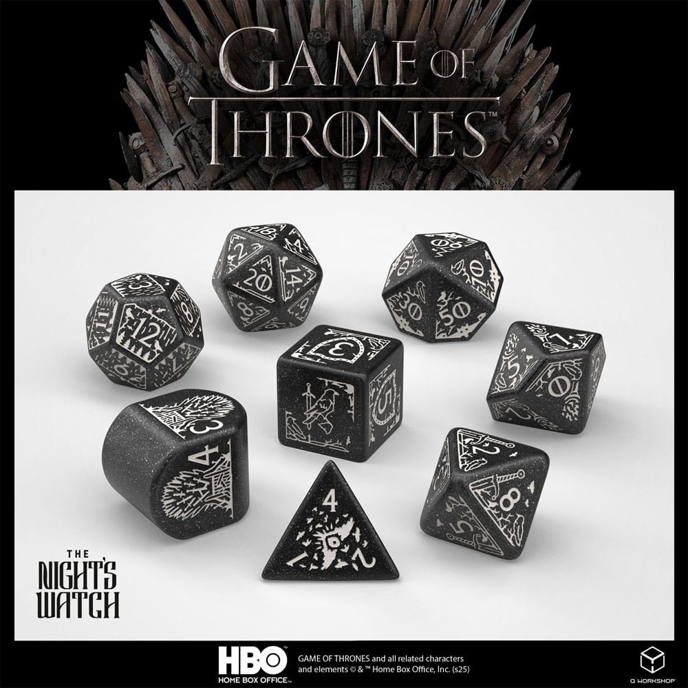 Game of Thrones Dice Set Night’s Watch (8) Dice