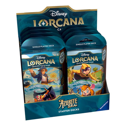 Disney Lorcana TCG Azurite Sea Starter Decks Display (8) *English Edition* Trading cards