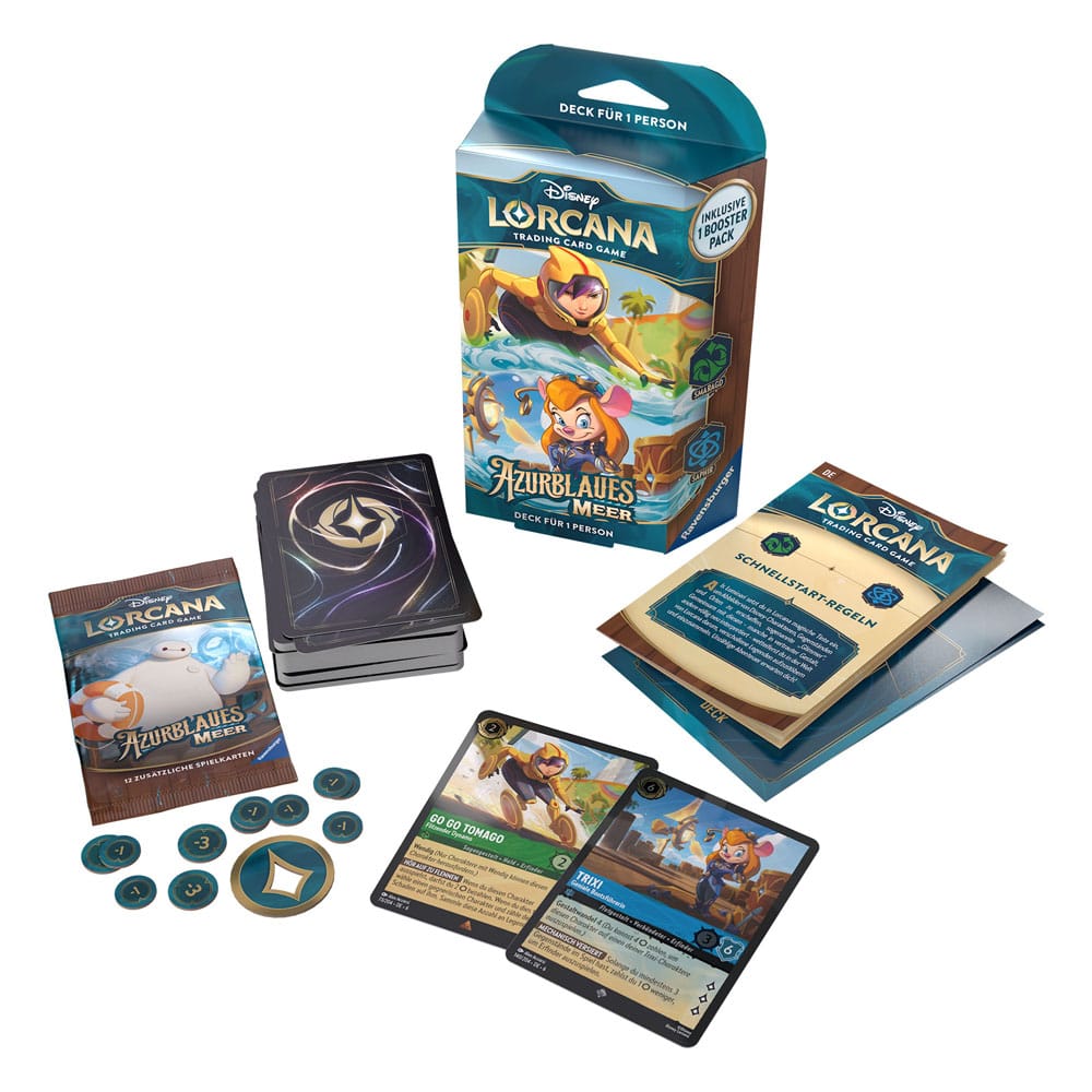Disney Lorcana TCG Azurblaues Meer Starter Decks Display (8) *German Edition* Trading cards