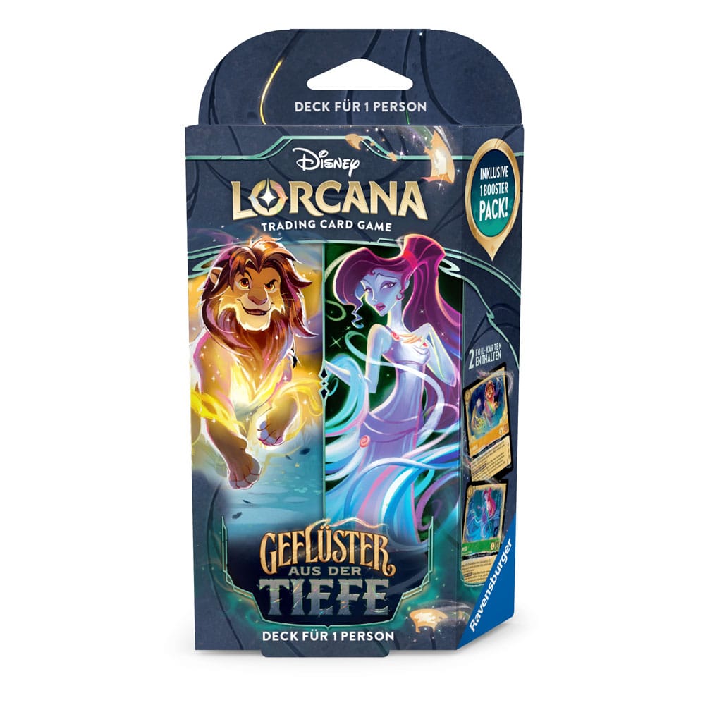 Disney Lorcana TCG Geflüster aus der Tiefe Starter Decks Display (8) *German Edition*