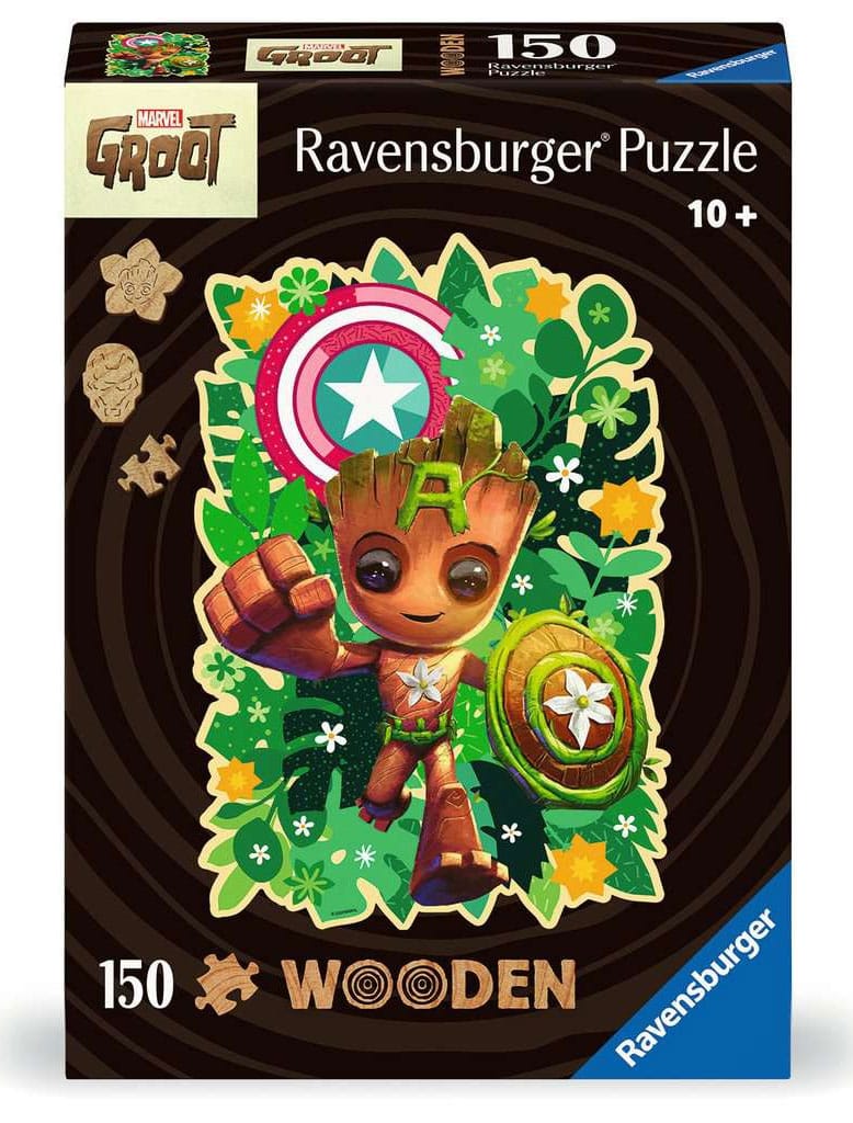 Marvel WOODEN Jigsaw Puzzle Groot (150 pieces) Puzzles