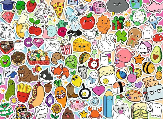 Kawaii Jigsaw Puzzle Cute Kawaii Chaos (500 Pieces)