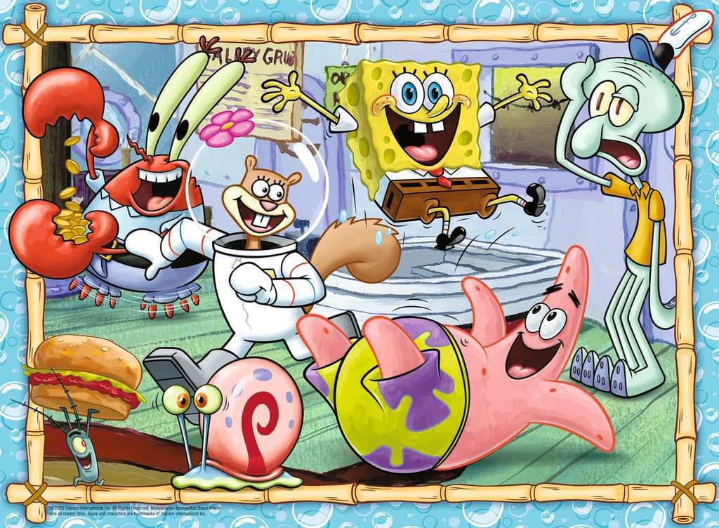 SpongeBob SquarePants Children's Jigsaw Puzzle XXL New Adventures in Bikini Bottom (200 pieces)