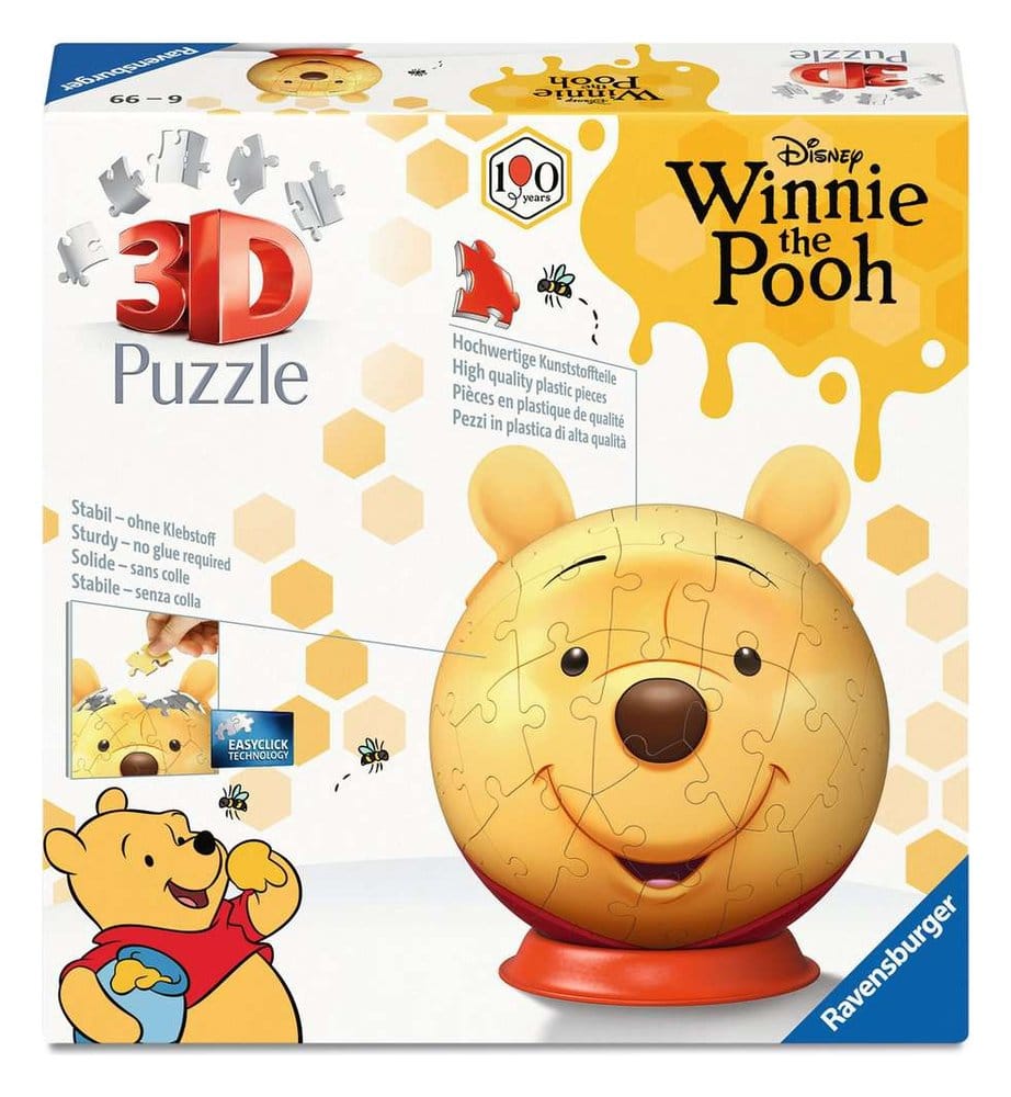 Winnie the Pooh 3D Jigsaw Puzzle Ball with Ears (77 Pieces)