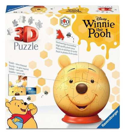 Winnie the Pooh 3D Jigsaw Puzzle Ball with Ears (77 Pieces)