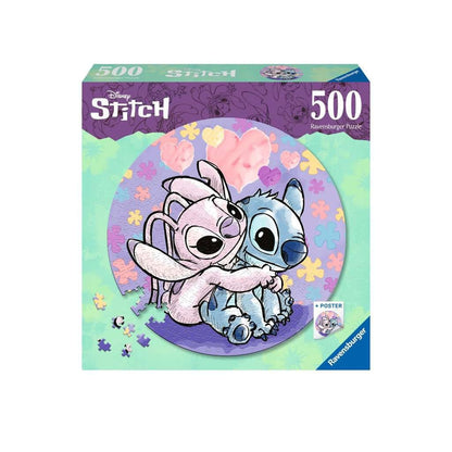Lilo & Stitch Round Jigsaw Puzzle Stitch (500 pieces) Puzzles
