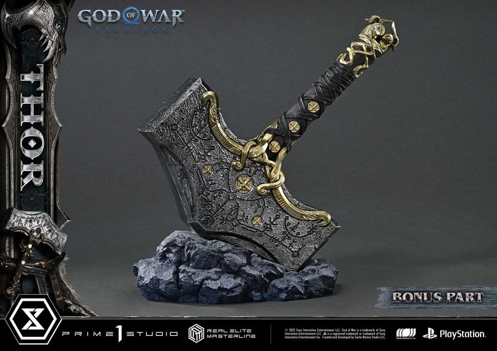 God of War: Ragnarök Real Elite Masterline Series Statue 1/3 Thor Deluxe Bonus Version 105 cm Statues