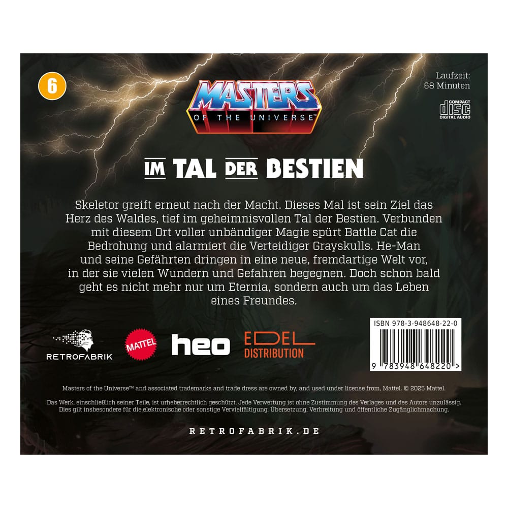 Masters of the Universe Radio Play CD Episode 6: Im Tal der Bestien *German Version*