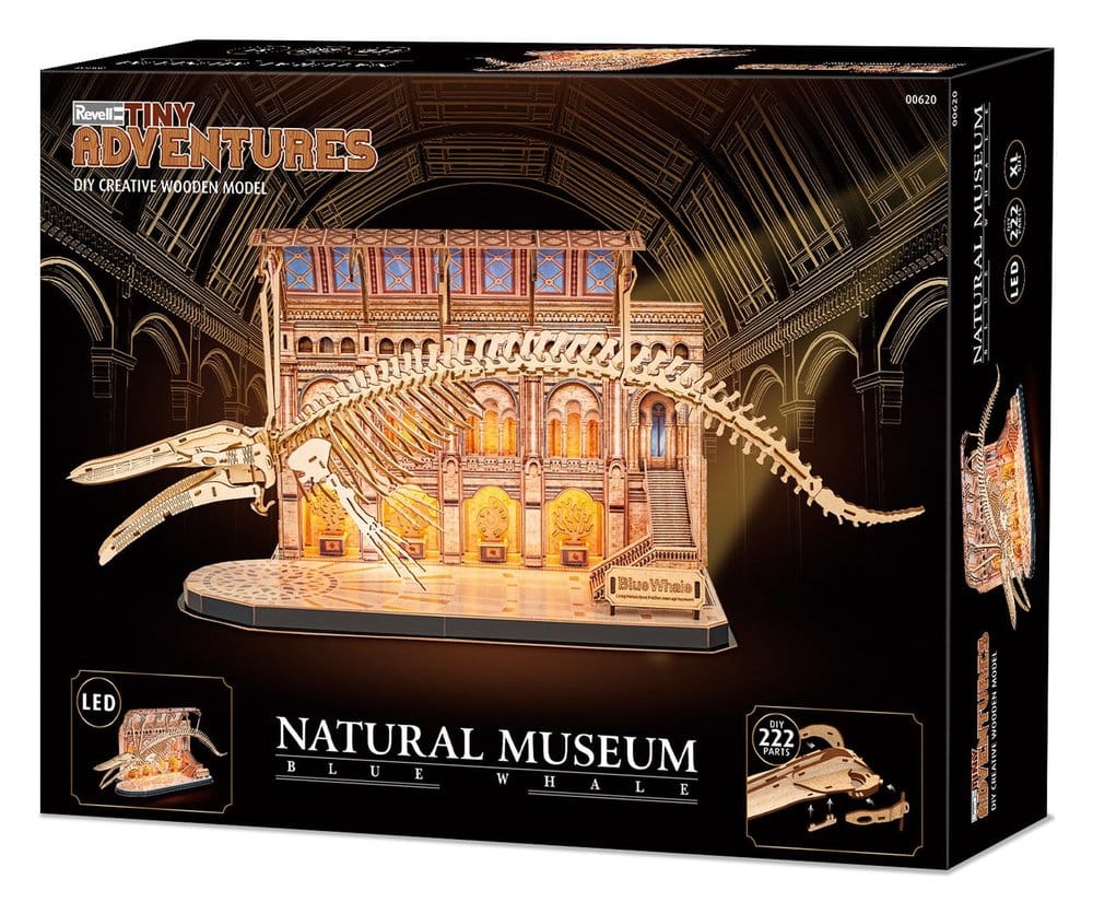 Revell Tiny Adventures Natural Museum 3D Wooden Puzzle Blue Whale 61 cm