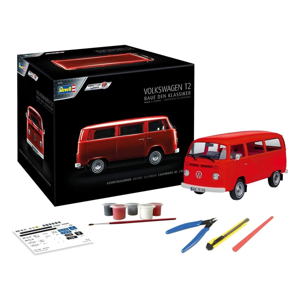 Iconic vehicle Advent Calendar VW T2 Bus 1/24 Model Kit