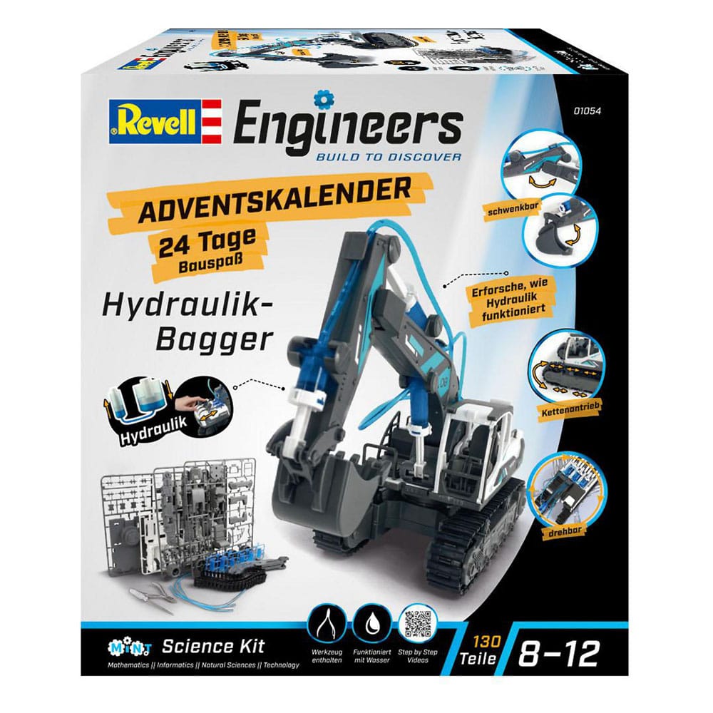 Revell Engineers Advent Calendar Hydraulic excavator model kit Calendars