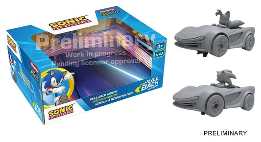 Sonic the Hedgehog Pull & Speed Pull-back car Sonic Racing CrossWorlds - Twinpack