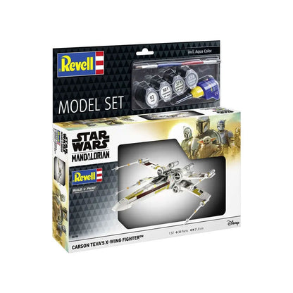Star Wars Model Kit with basic accessories 1/57 Carson Teva's X-Wing Fighter 22 cm