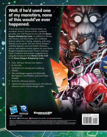 Power Rangers RPG book Finster's Monster-Matic Cookbook Sourcebook *English Version*