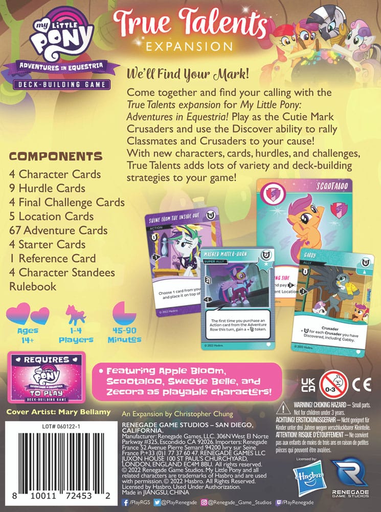 My Little Pony card game Deck-Building True Talents Expansion *Englische Version*