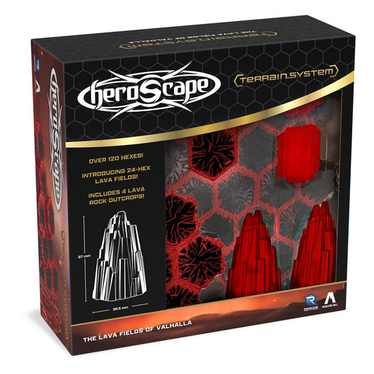 Heroscape Terrain Expansion The Lava Fields of Valhalla *English Version* Board games and accessories