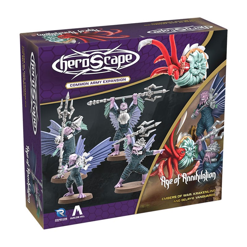 Heroscape Army Expansion Embers of War: Krakenling & Gelryie Vanguards *English Version*