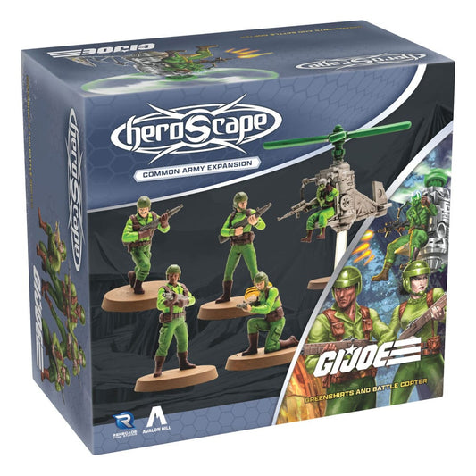 G.I.Joe Heroscape Army Expansion Greenshirts & Battle Copter (Common) *English Version*