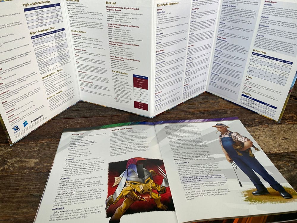 Power Rangers RPG book A Glutton for Punishment Adventure & GM Screen *English Version*