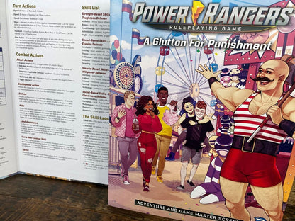 Power Rangers RPG book A Glutton for Punishment Adventure & GM Screen *English Version*