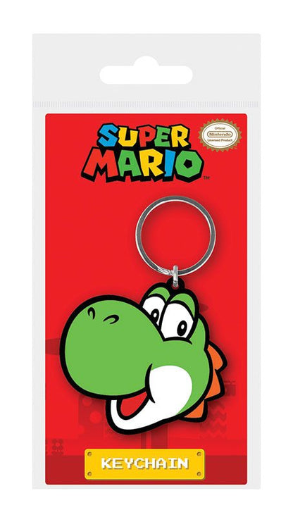 Super Mario Rubber Keychain Yoshi 6 cm - [New]