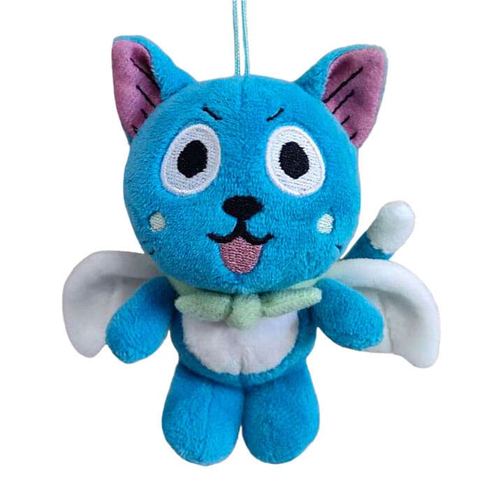 Fairy Tail Plush Figure & Keychain Happy 10 cm Keyrings