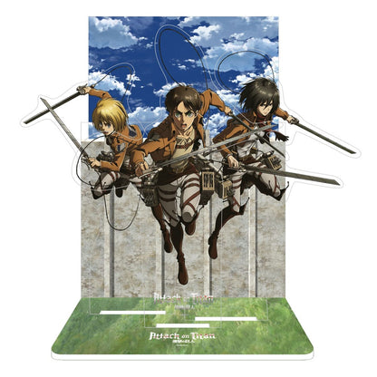 Blue Lock Acrylic Diorama Eren Mikasa & Armin 20 cm Mini-figures