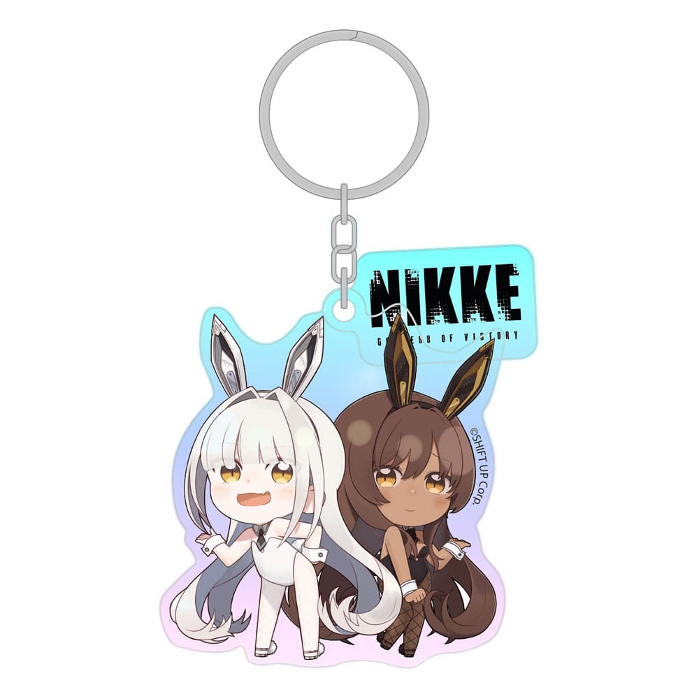 Goddess of Victory: Nikke Acrylic Keychain Blanc & Noir Holographic 7 cm Keyrings
