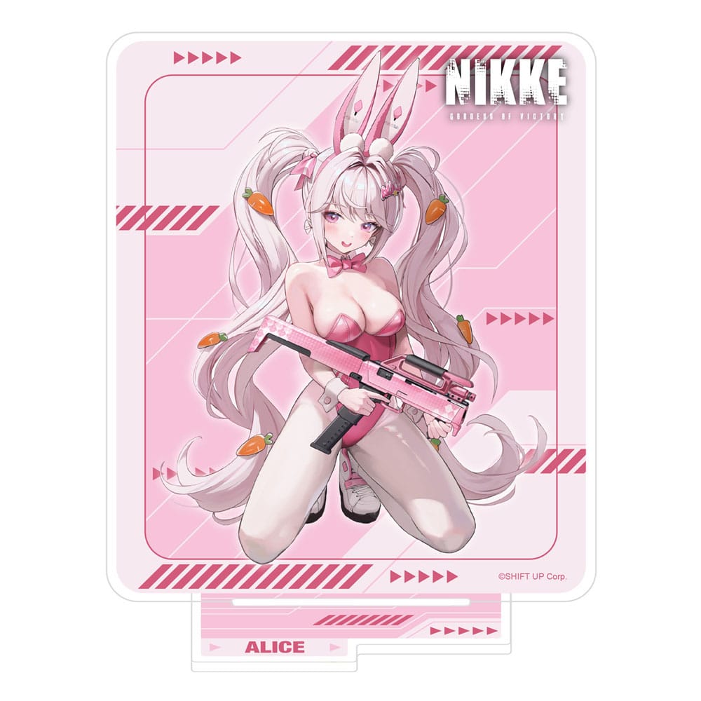 Goddess of Victory: Nikke Crouching Series Acrylic Stand Alice Holographic 14 cm Mini-figures