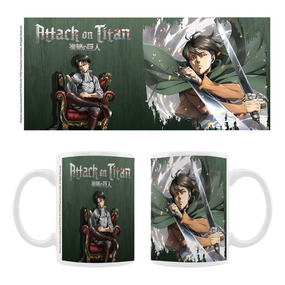 Attack on Titan Ceramic Mug Levi Cups & Mugs